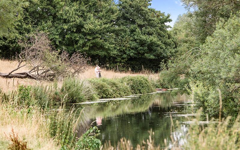 People walking in nature