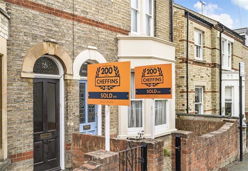 Cheffins sold boards outside cambridge homes