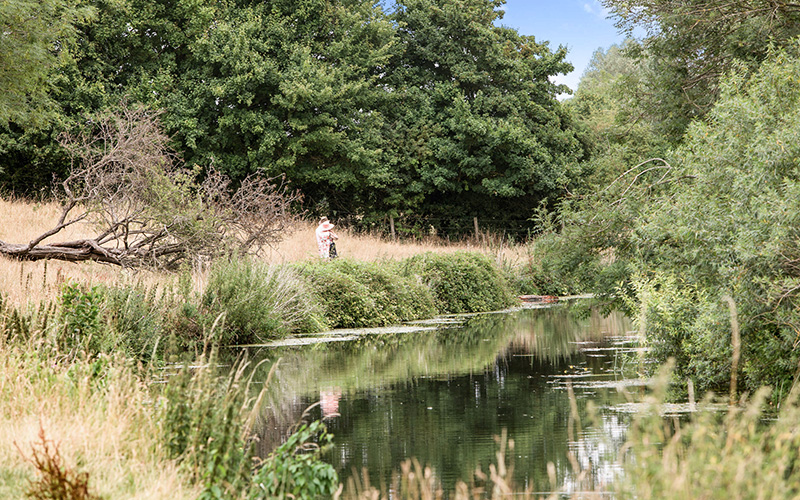 People walking in nature