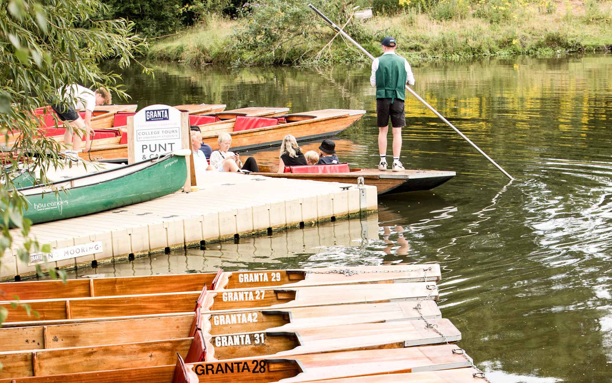 Punt boats and a punter 