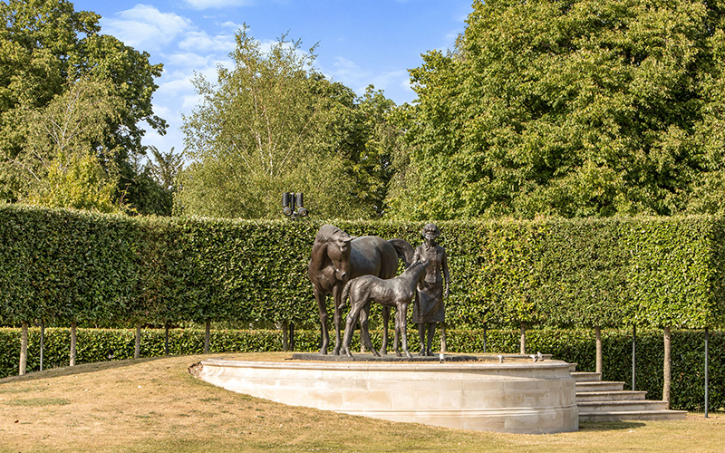 Statue in Newmarket